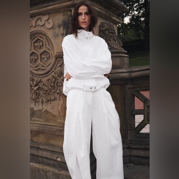 100% LINEN BOMBER ZW COLLECTION - Picture 8 of 15